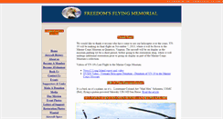 Desktop Screenshot of freedomsflyingmemorial.org